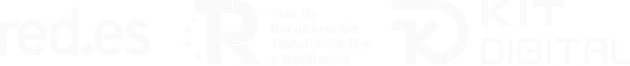 Logotipo de Red.es Kit Digital con colores negros